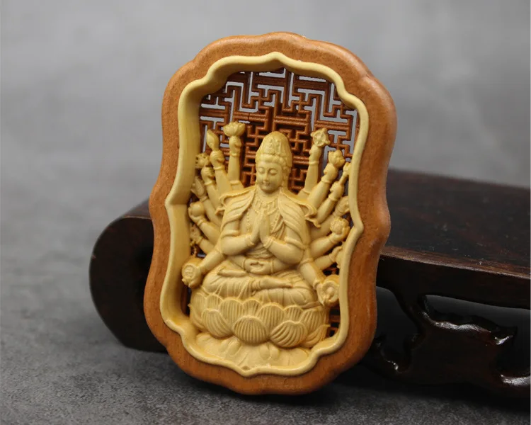 Drevo remesiel krušpán príslušenstvo ručné DIY výrobkov z dreva drevorezbárstvo príslušenstvo sôch Budhu multi-štýl