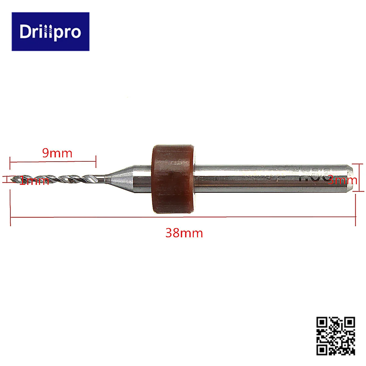 Drillpro 10pcs Karbidu Dremel PCB Vrtákov 1.0 mm Ramienka Vŕtacia súprava Náradia