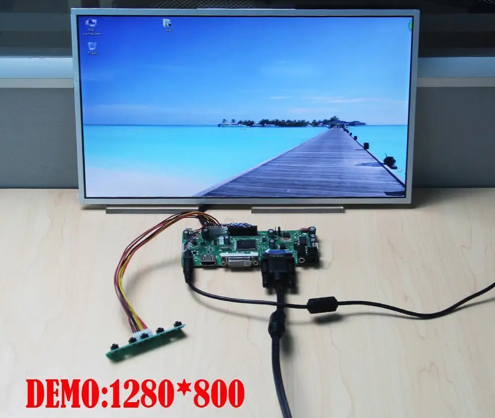 Držiak Pre HB140WX1-100 BOE Displeja DVI Audio Panel Displej Regulátor rady urob si sám 2019 Ovládač, VGA HDMI 14
