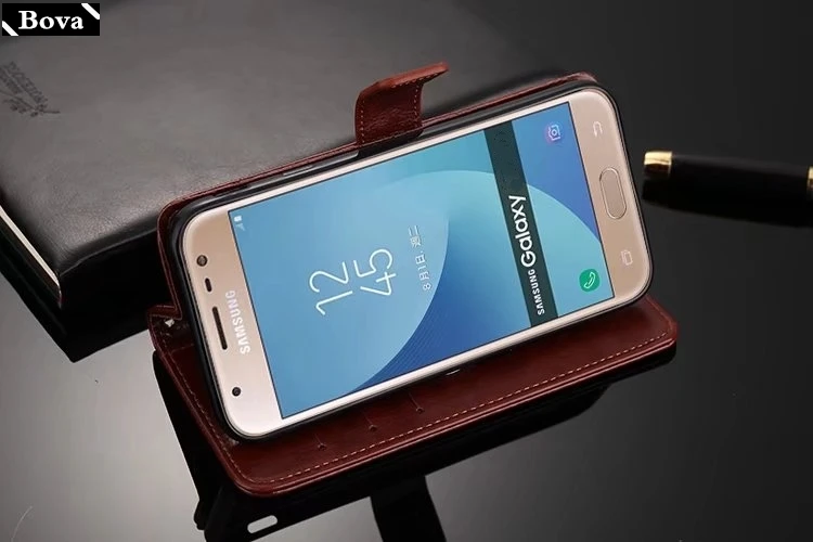 Držiteľa karty cover obal pre Samsung Galaxy J5 2017 J530F/DS J530Y/DS Pu kožené puzdro peňaženky obal pre Samsung J5 2017 J530