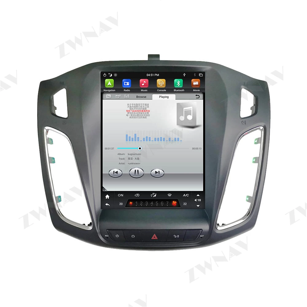 DSP Carplay Plazmové obrazovky 4+64GB Android 9.0 Auto Multimediálny Prehrávač Pre Ford Focus 2013 GPS Rádio Auto stereo vedúci jednotky