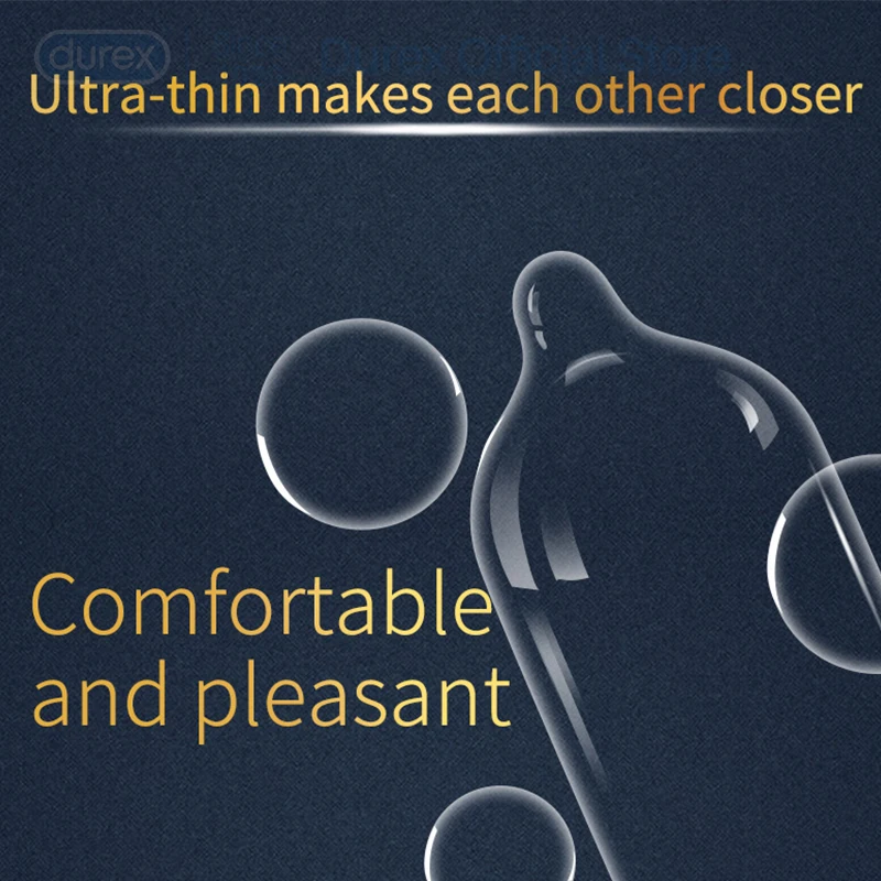 Durex Kondómov Mužov Rukáv na Penis Ultra Tenké Prírodného Latexu Kondom Dospelých Sex Produkty Pre Sexuálne Hračky Intímne Tovaru