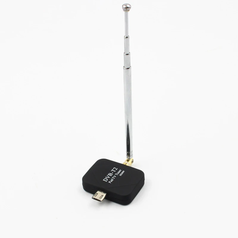 DVB-T2 TV Anténa Prijímača Digitálne Micro-USB Tuner pre Android Mobilný Telefón Pad HD TV Stick s Dual Anténa