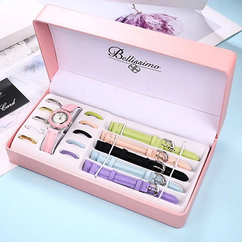 Dámske náramkové hodinky quartz študent vodotesné hodinky darček box set Luxusné hodinky Darčeky pre ženy 2021 predaja výrobkov hodiny