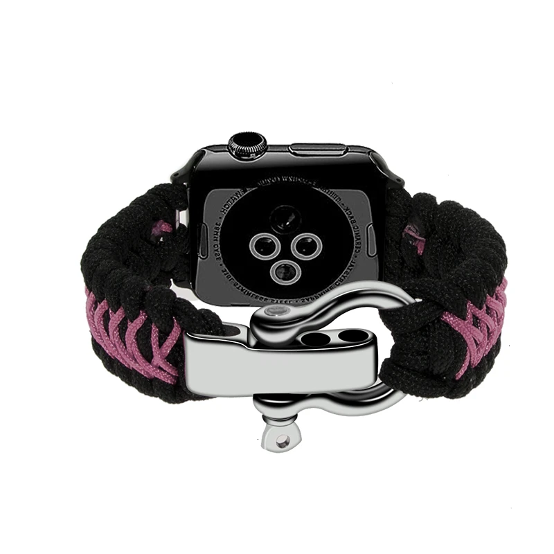 Dáždnik lano Nylon Popruh Pre Apple hodinkám 44 mm 40 mm Bezpečnostný pás 38 mm 40 mm iwatch series 5 4 3 2 1 náramok watchband pásu