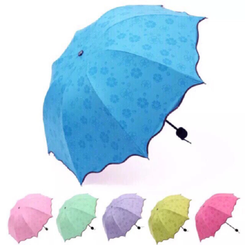 Dáždnik Slnko, Dážď Ženy Ploché Ľahký Dáždnik Parasol UV Skladacie Slnečníkov, Mini Dáždnik Malých rozmerov a Ľahko Ukladať parasol