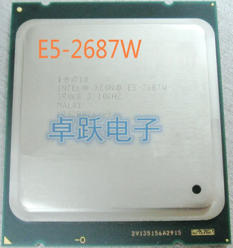E5 2687W Originál Intel Xeon E5-2687W E5 2687W 3.10 GHz, 8-Core 20M DDR3 1600MHz FCLGA2011 TPD 150W Procesor doprava zadarmo