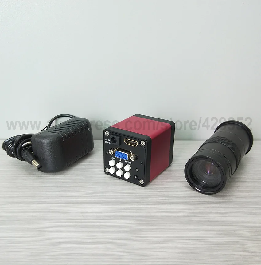 Efix HDMI VGA CMOS Priemysel mikroskopom Video Kamery, Príslušenstvo, Diely + Nastaviteľné Zväčšenia Objektívu