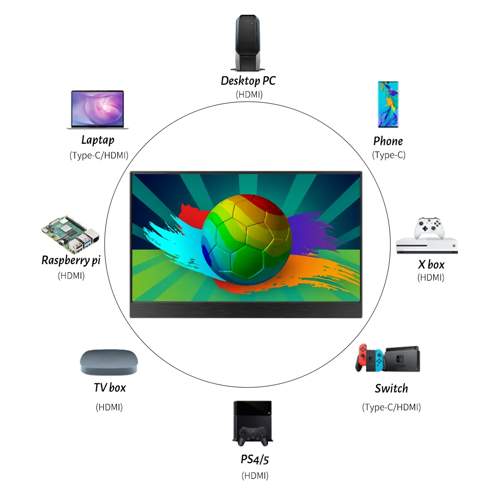 EGOBAS 15.6 WiFi Prenosný Monitor Bezdrôtovej Projekcie Smart IPTV APP Store 4K Dekódovanie Bluetooth Diaľkové Ovládanie Hlasového Asistenta
