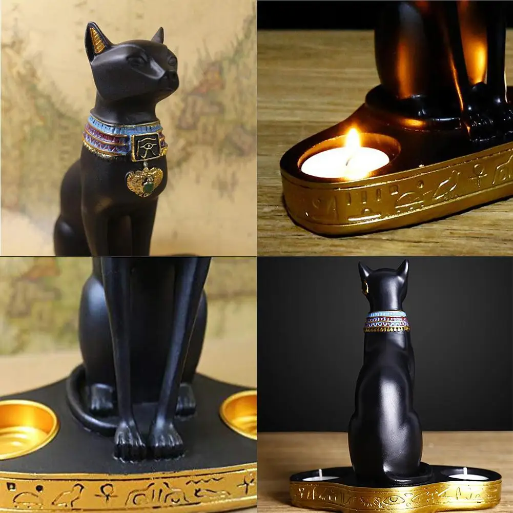 Egyptský Mačka Ornament Sviečkový Európsky Štýl Inovatívne Živice Mačka Boha Najlepšie Obývacia Izba Štúdia Office Dekorácie