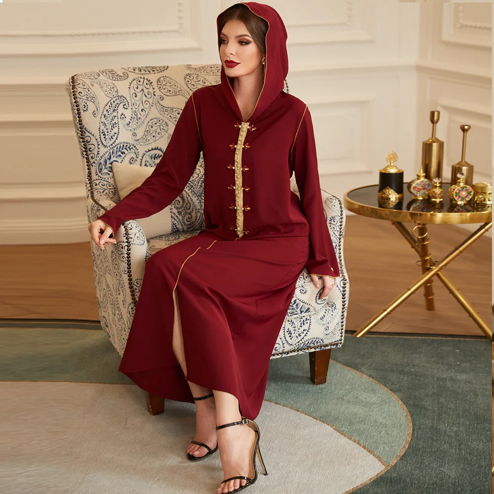 Eid Abayas pre Ženy Dubaj Abaya Turecko Moslimskou Maxi Šaty, Hidžáb Kaftane Marocain Marocký Kaftan De Moda Musulmana Djellaba Femme