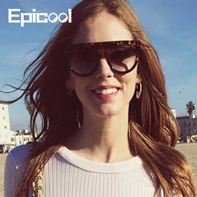 Epicool Retro slnečné Okuliare Ženy Cat eye Plastovým Rámom Slnečné okuliare Dámy Gradient Objektív Módny Dizajn Značky slnečné Okuliare oculos