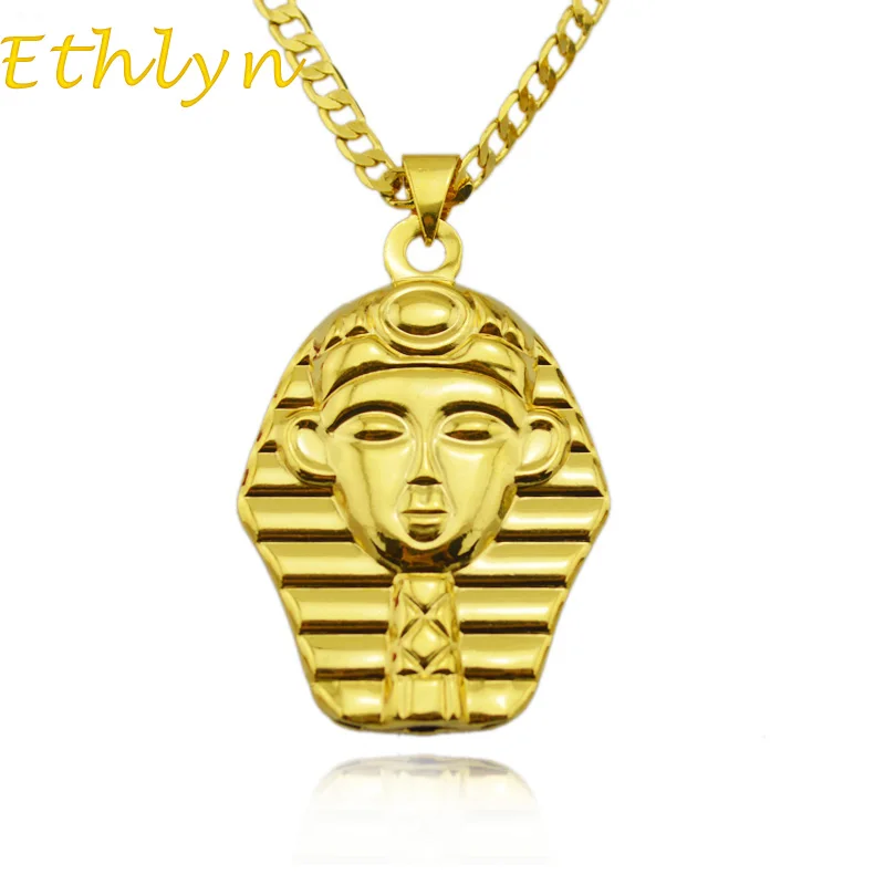 Ethlyn Faraónov v Egypte šperky, prívesok Zlatej Farby Pharaoh Egypt/Posledný Kráľ Náhrdelníky&Prívesky pre Ženy, Mužov P56