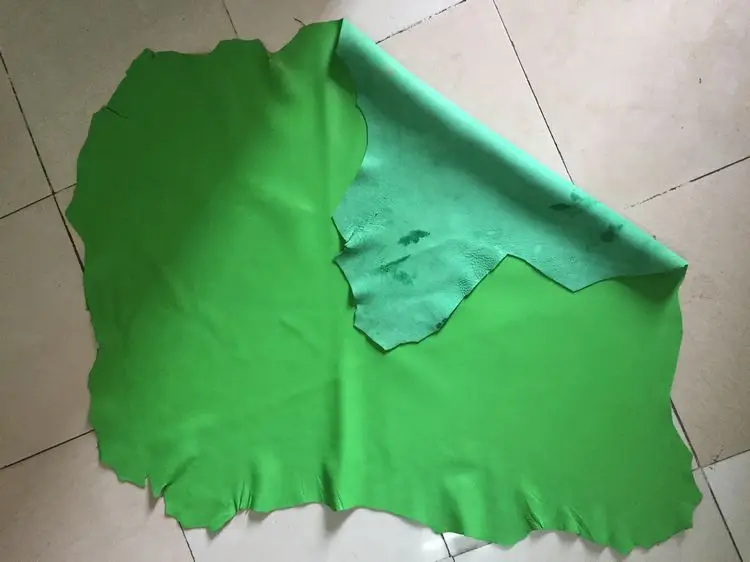 Farbené Ponuky zelená skutočné Ovce kožené materiál pre tašky/topánky/pásy