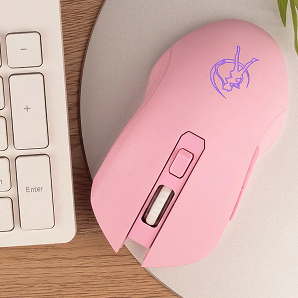 Farebné Podsvietenie USB Káblové pripojenie Bezdrôtovej Myši, PC Počítač Roztomilý Herných Myší Ergonomická Myš Pre Notebook Zvuk z PC Silent Mouse