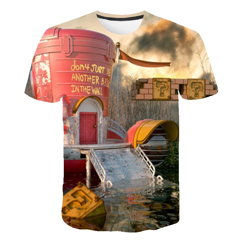 Fashion T-Shirt Top 2020 nové 3D tlač cartoon Chlapec T-Shirt detské oblečenie hip hop, street chlapčenské oblečenie top