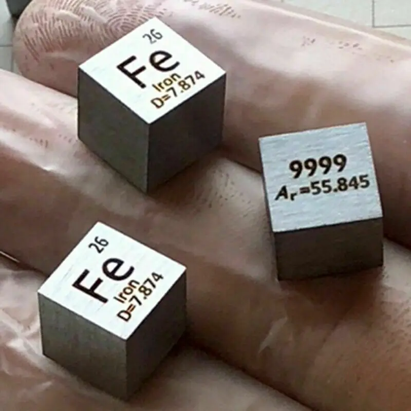 Fe Eisen Združení 10 mm Dichte Wrfel 99,99% Hohe Reinheit Prvok Periodensystem