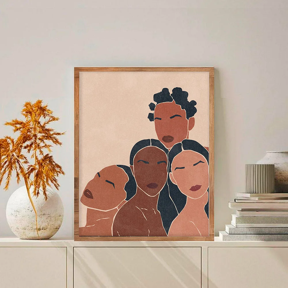 Feministické Plagát Black Girl Power Vytlačí Silná Žena Splnomocnená Ženy Moderné Nástenné Art Plátno, Maľovanie Na Obrázok Pre Obývacia Izba