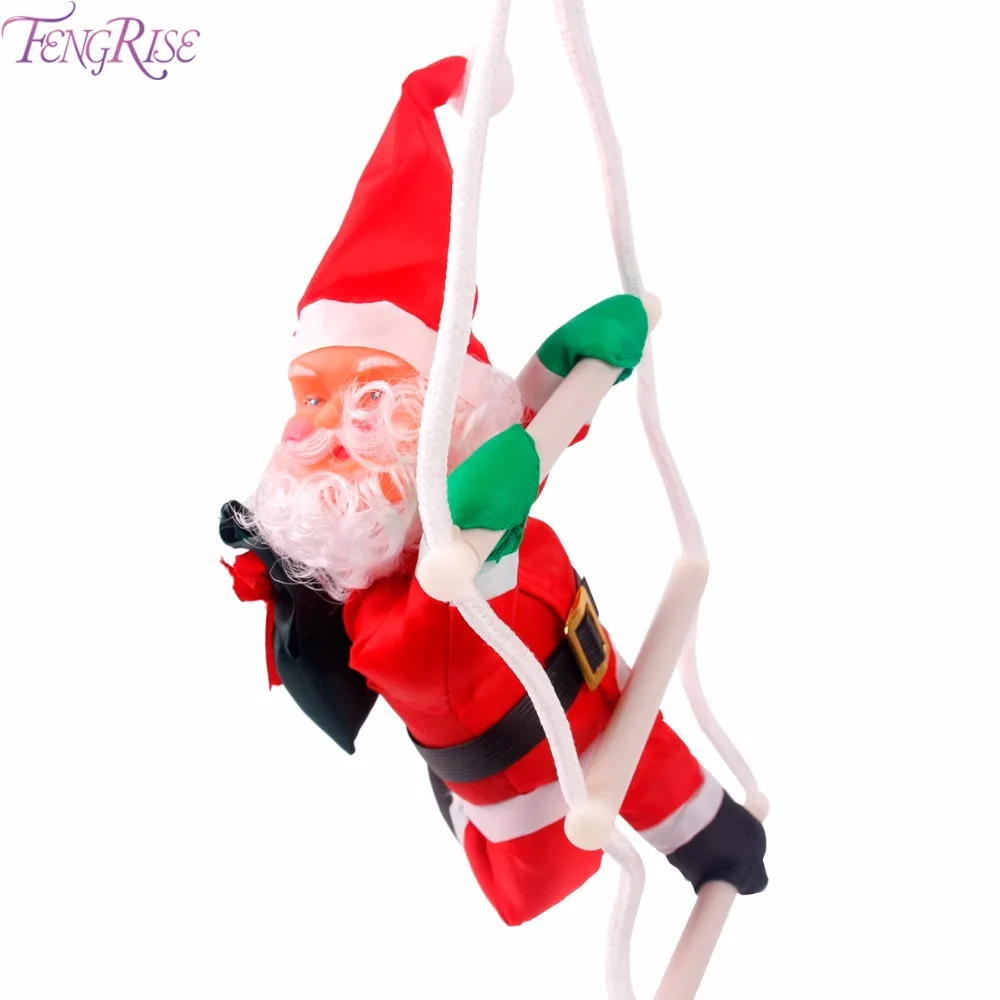 FENGRISE Cute Santa Claus Bábika Vianočný Stromček, Dekorácie, Závesné Rebríky Veselé Vianočné Dekorácie pre Domov Dekor Nový Rok 2019