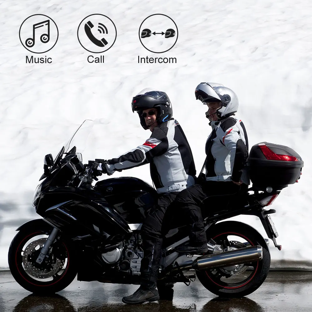 Fodsports 2 ks BT-S3 Motocyklové Prilby Intercom Moto Prilba Bluetooth Headset Nepremokavé Intercomunicador BT palubného telefónu FM