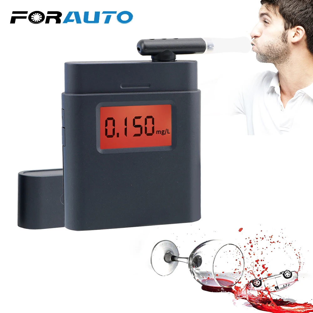 FORAUTO Mini Breath Alkohol Tester Digital High Presnosť Dychu Analyzátor Breathalyzer Detektor Alkoholu Bezpečnosť Vodiča Prenosné