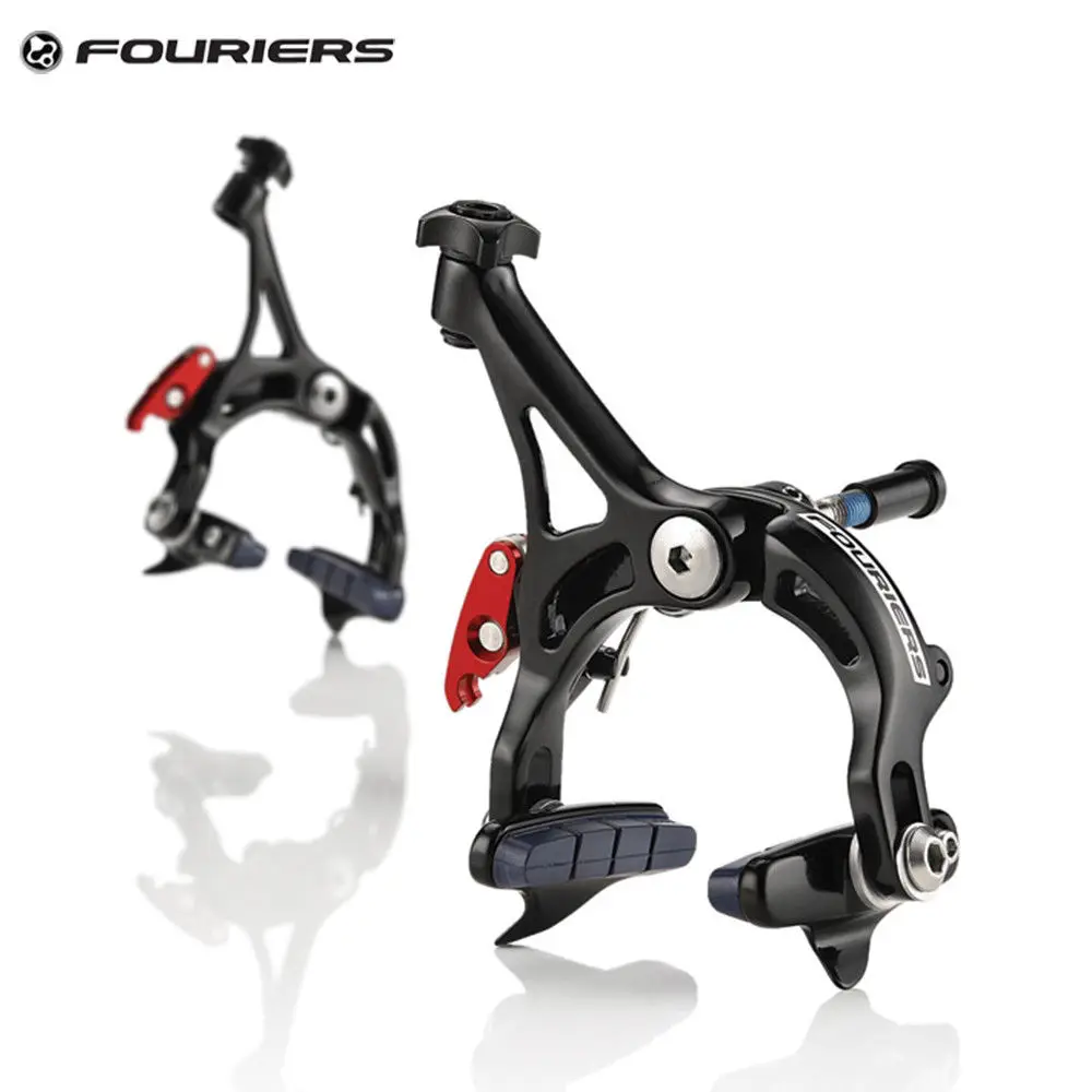 Fouriers BR-S003 Cestnej Bike Time Trial Triatlon Brzdový Strmeň CNC Vyrobené Predné + Zadné AL6061 C-C 39-51mm Požičovňa brzdové klátiky