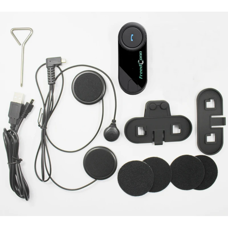 FreedConn Pôvodné T-COMOS Bluetooth palubného telefónu Motocyklové Prilby Bezdrôtový Headset Intercom pre 3 Rider+FM Rádio+Mäkké Slúchadlá