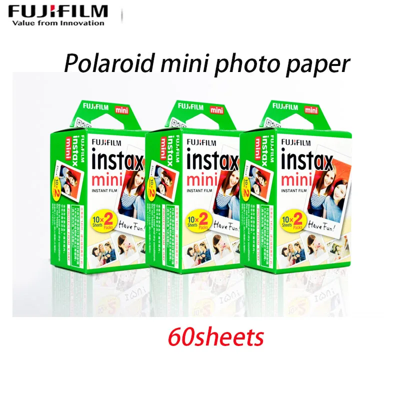 Fujifilm instant fotoaparát Polaroid 3 palcový foto papier, biely okraj rainbow okraji mini film pre mini7/9/11/25/70/90
