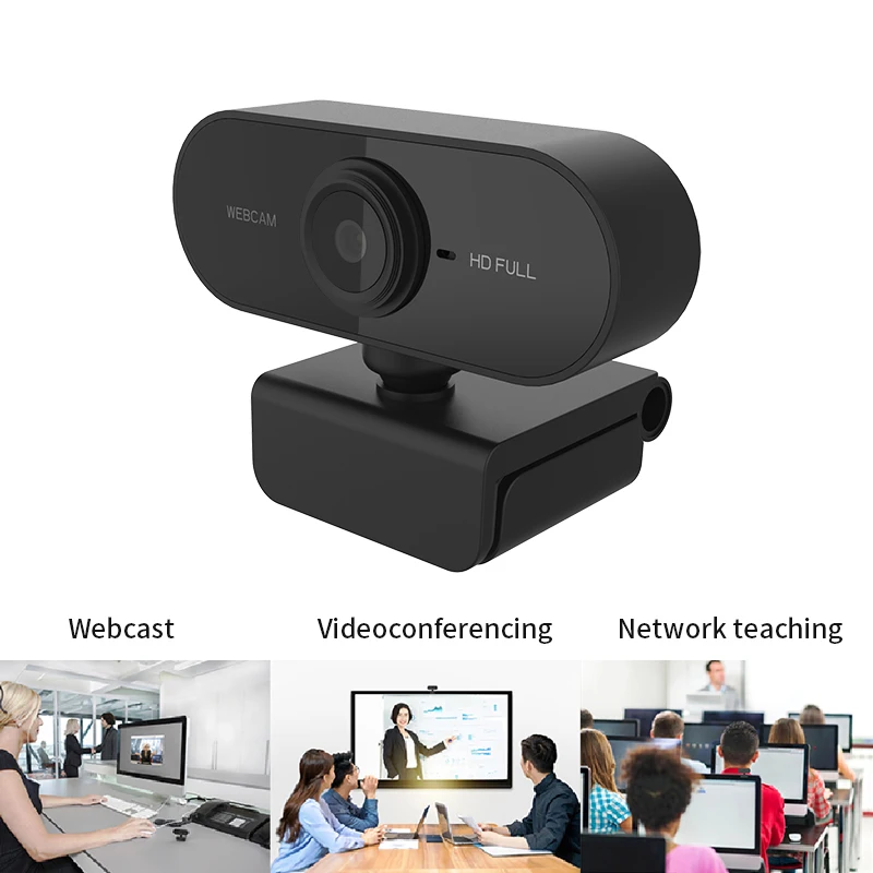 Full HD 1080P Webcam Počítač PC Webová Kamera s Mikrofónom Otáčanie Kamery pre Live Broadcast Video Hovoru Konferenčný Práce