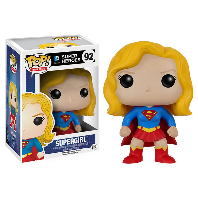 Funko Pop!! Super Hrdinovia SUPERMAN Supergirl 10 cm PVC Vinyl Akčné Figúrky PVC Zber Obrázok Hračky Pre Narodeninám