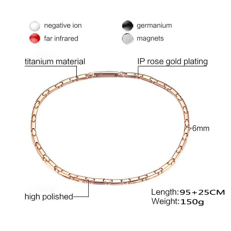 FXM nehrdzavejúcej ocele náhrdelník L10 hot predaj muž 8mm široké 5 farba Magnet kameňa ocele zlatá farba 95+25 cm veľká reťaz pre punk štýl