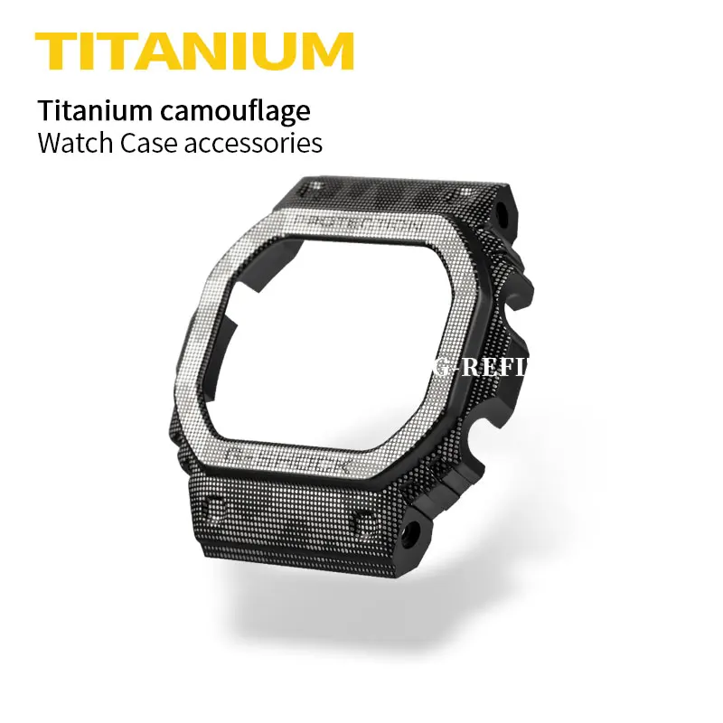 G-Prerobit GW5000 DW5600 GW5600E DW5035 zliatiny Titánu Watchbands Rámu Popruh Nastaviť Watchband Rámu/Prípad S Náradie black prípade