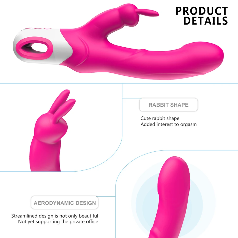 G-Spot Vibrátor Rabbit Vibrátor Masturbator Sexuálne Hračky pre Ženy Klitorisu Masér 12 Rýchlosti Dvojitý AV Vibrátory Pošvy Stimulátor