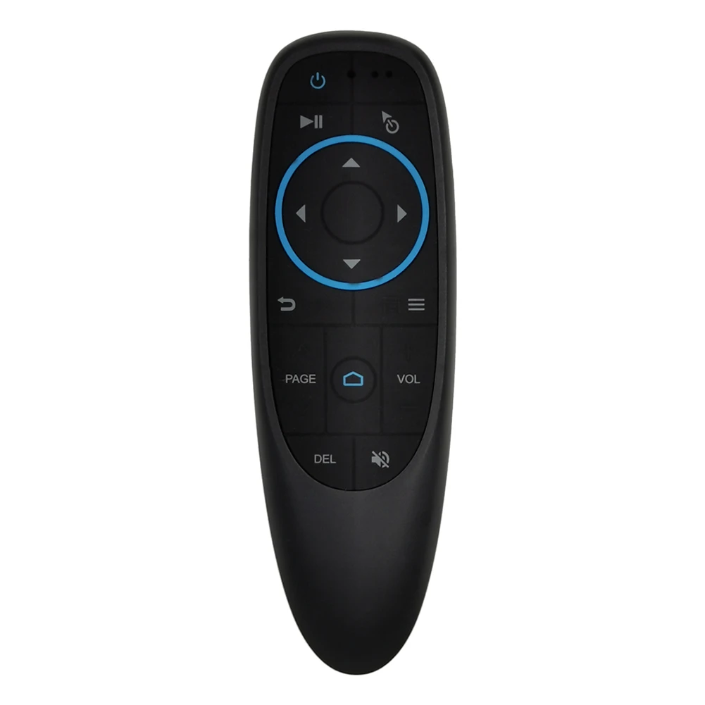 G10BTS Bluetooth 5.0 Air Mouse Wireless Gyro 6-Os Gyroskop 17 Tlačidlo Smart Remote ovládač pre Android TV BOX Počítač PC