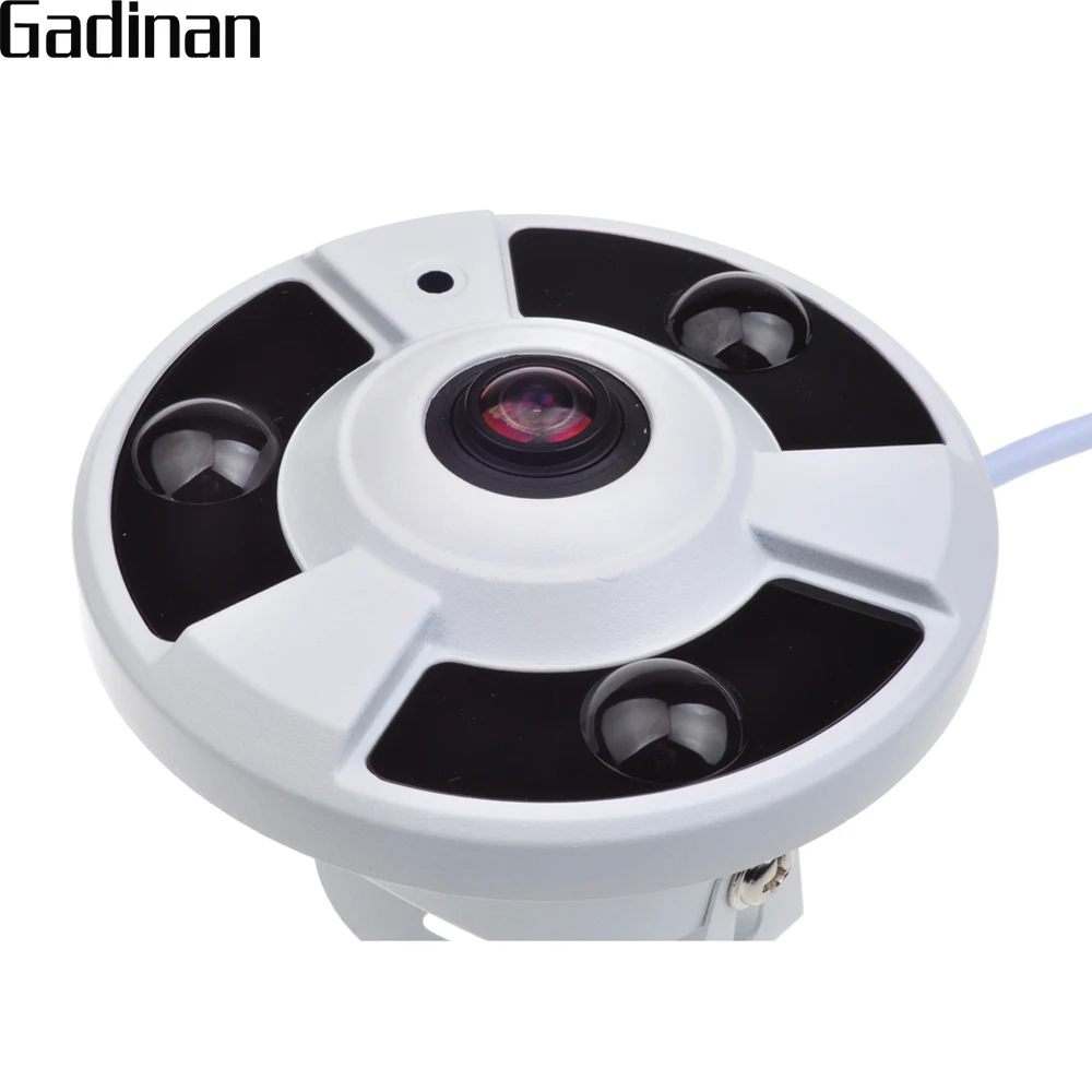GADINAN AHD Fotoaparát 2MPX Panoramatické 1.7 mm Objektív 360 Stupeň rybie oko Kamery AHDH 1080P Full HD CCTV Kamery
