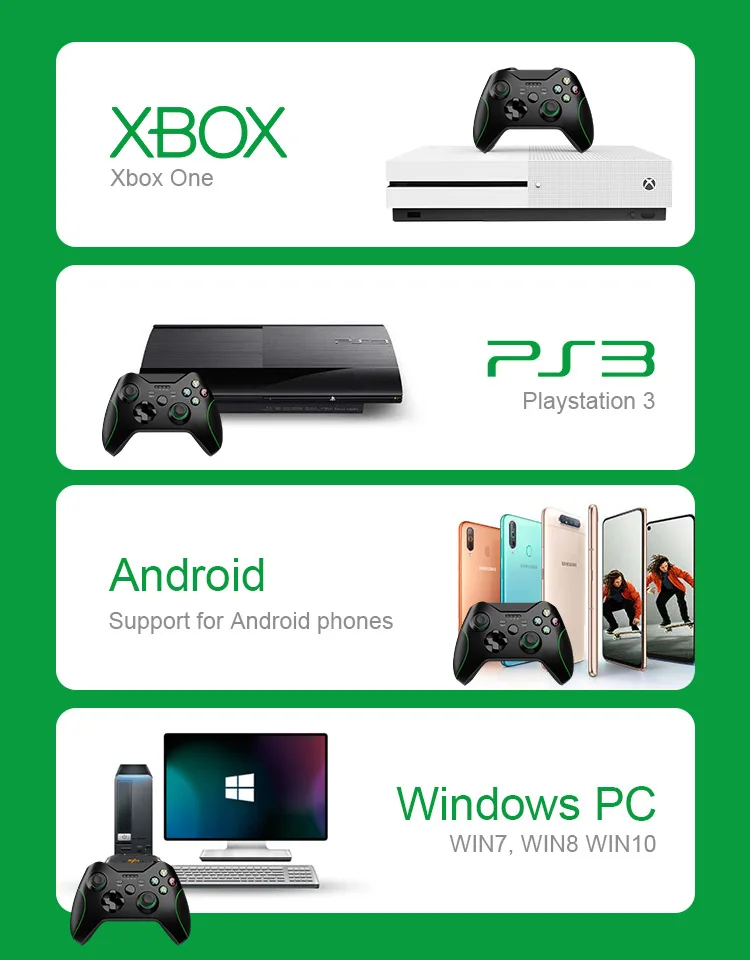 Gamepad Bezdrôtový Bluetooth Ovládač Pre PS3 Radič Bezdrôtovej Konzolu Xbox Jeden/PS3/Telefón Android Bezdrôtový Hra Joypad