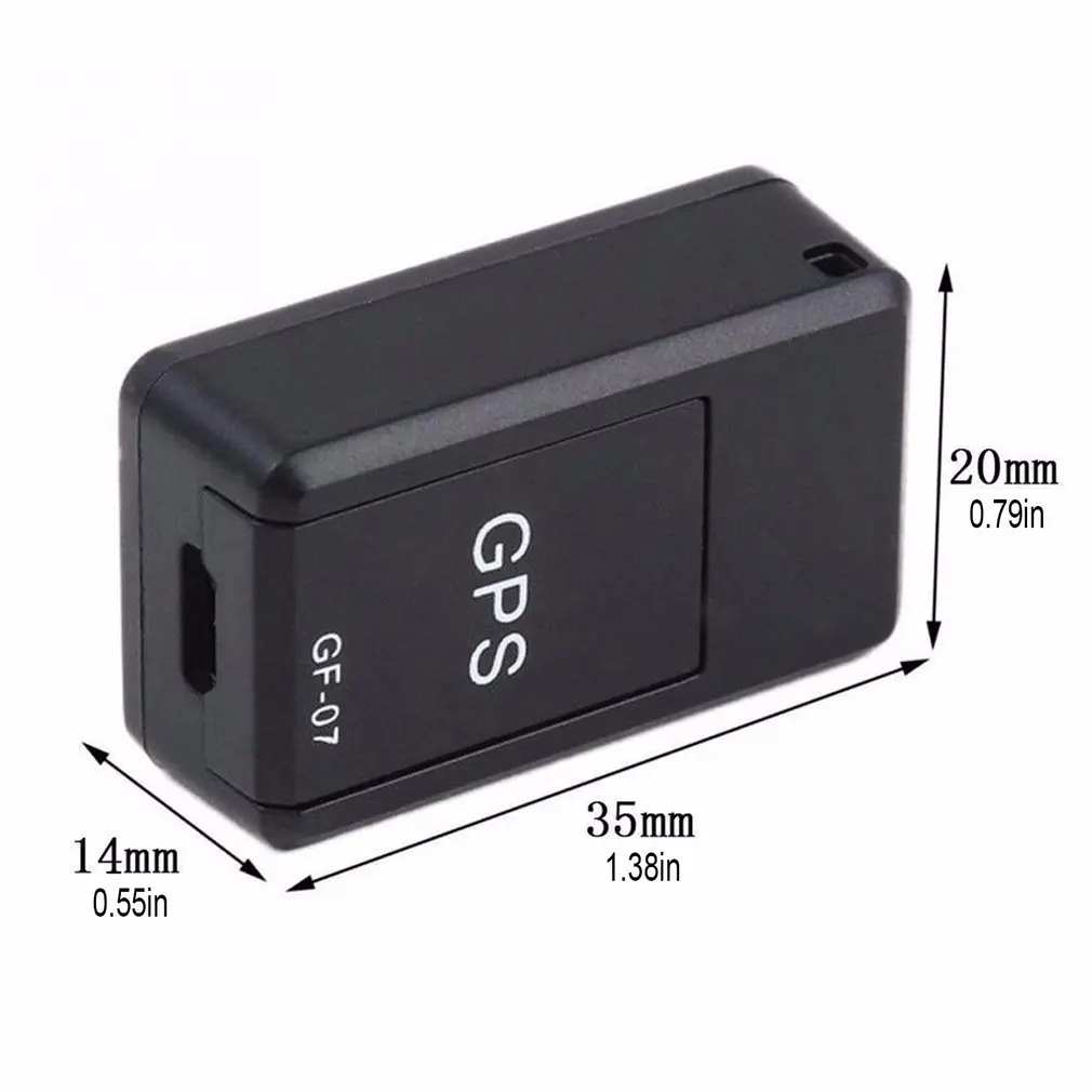 GF07 Mini Enhanced Magnetické Polohovadlo Auta GPS lokátor Anti-stratil záznam sledovacie zariadenie Magnet adsorpcie funkcia