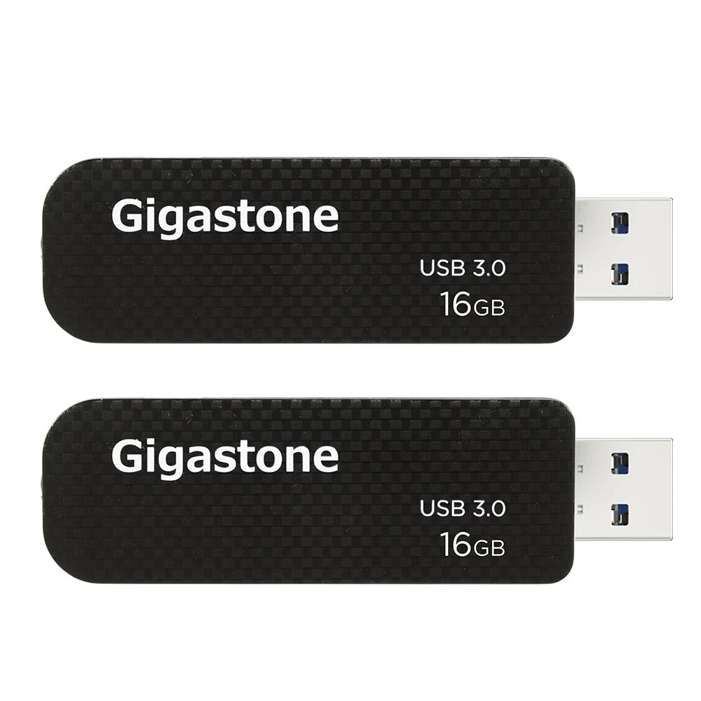 Gigastone Z30 128GB USB3.0 Flash Disk, 2-Pack Capless Skladacím Dizajnom Pero Jednotky Uhlíkových Vlákien Štýl Spoľahlivý Výkon