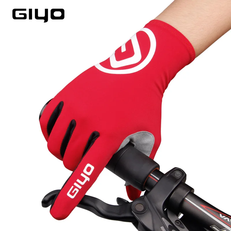 GIYO S-02-L Jeseň Cestných Bicyklov Protišmykové Cyklistické Športové Rukavice Horský Bicykel Plný Prst Nárazov Dotykový Displej Rukavice