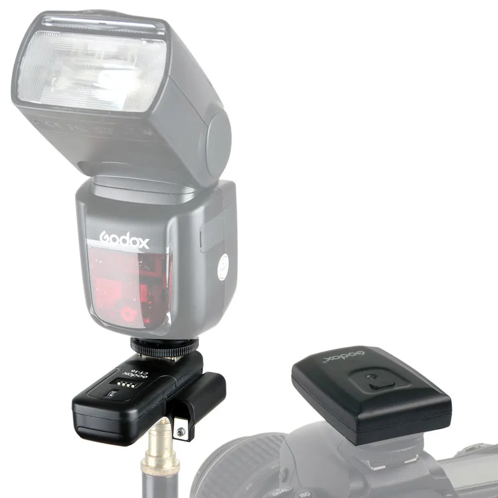 Godox CT-16 16 Kanálov Bezdrôtového Rádiového modulu Flash Trigger Vysielač + 4pcs Prijímač Nastavený pre Canon, Nikon Olympus Pentax Flash Studio