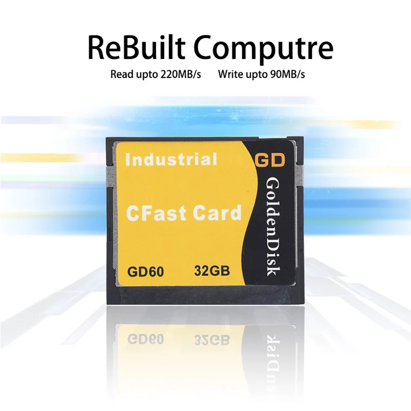 GoldenDisk CFAST 1.0 Pamäť 128 GB SSD, Kartu Sveta Mini SSD Flash Disk SATA Ii 3Gbps Quad Kanály NANA licencii manažéra pôvodného Flash 7+17P