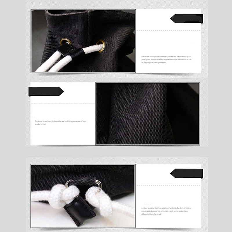 GOPLUS Batoh pre Mužov 2020 Originálny Dizajn Plátno Šnúrkou Taška Unisex Batoh Plátno Tašky cez Rameno mochila feminina