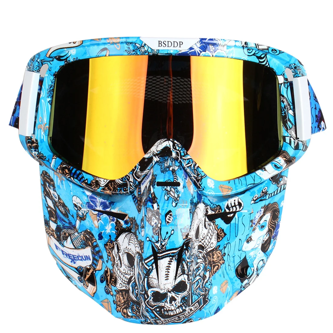 Graffiti Štýl Taktické Tváre Ochranné Masky Odnímateľný Motocyklové Okuliare, Maska pre Vonkajšie Airsoft Bitka Taktická Výstroj 2019