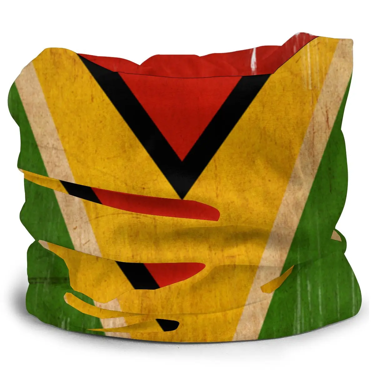 Guyana Vlajka Šatky Polovicu Tváre Masku Unisex Halloween Krku Návlek Rúrkové Bandanas Polyester Hlavový Most Turistika Cykloturistika