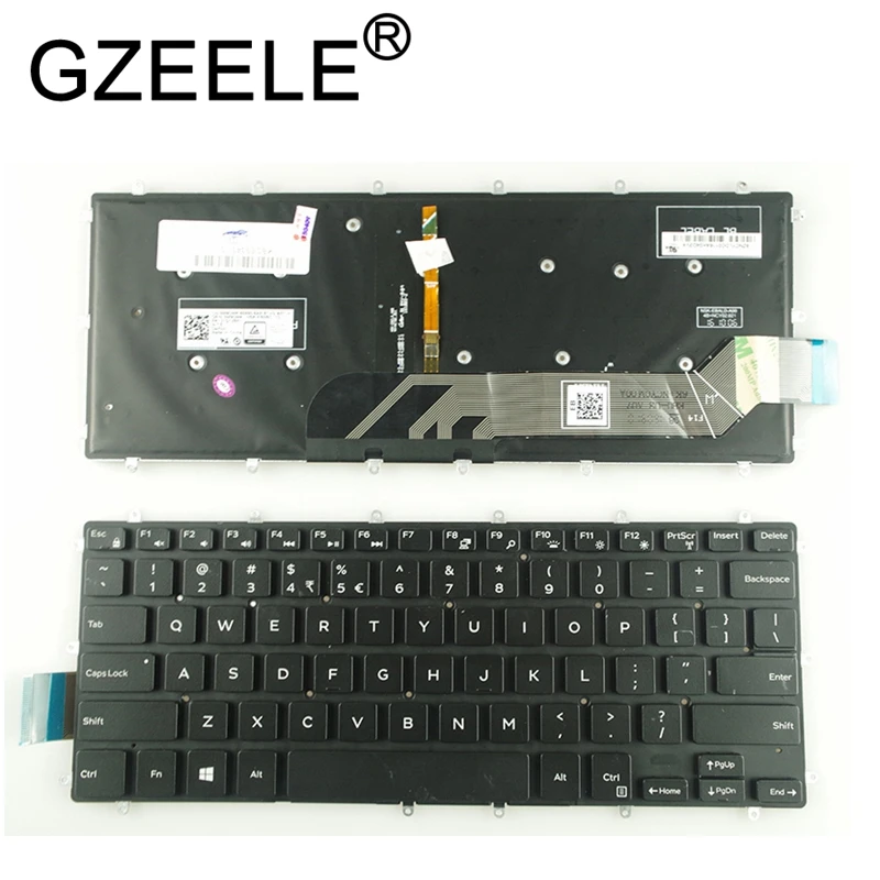 GZEELE Nové anglický notebook podsvietená klávesnica pre Dell Vostro 14 5468 V5468 5471 podsvietenia klávesnice