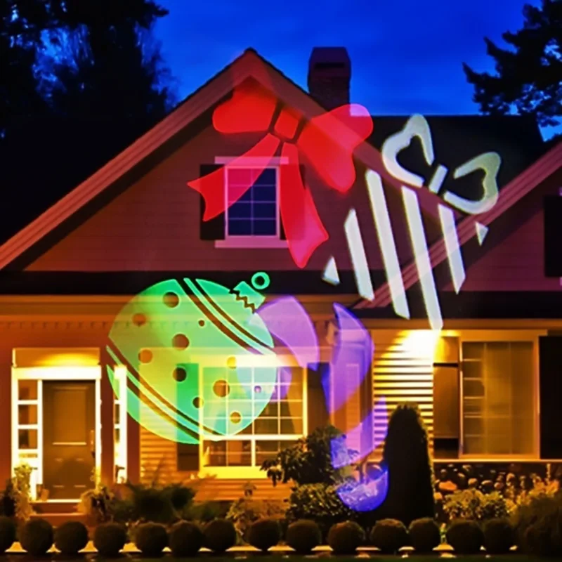 Halloween Dekorácie Dom Hrôzy LED Vzory Pohybujúce sa snehové Vločky Projektor Vianočné Dovolenku Záhrada Krajiny Party Dekorácie