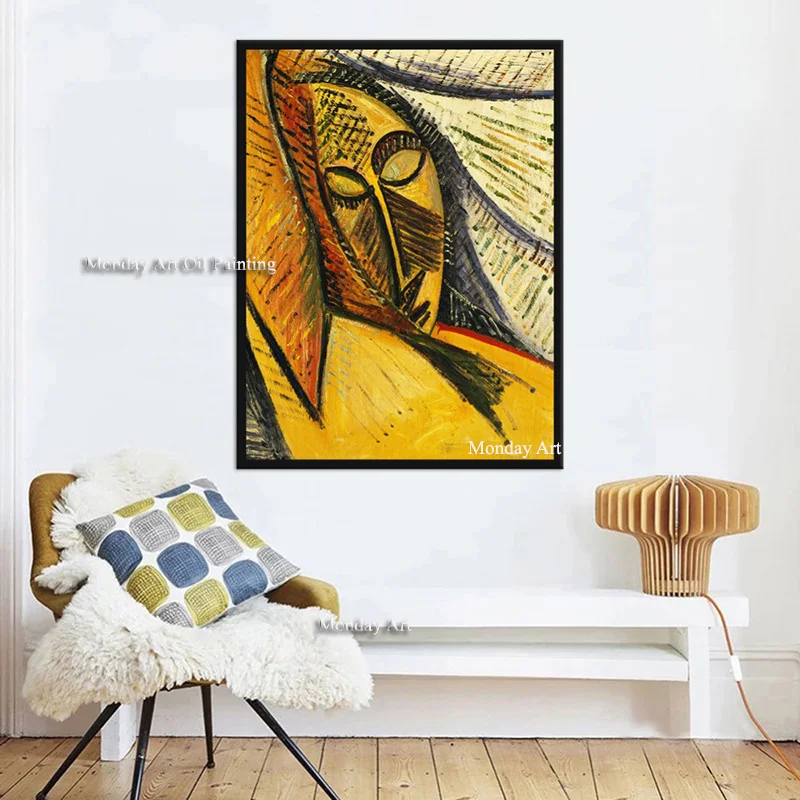 Handpainted Pablo Picasso Vedúci Spí Žena, olejomaľba Domova Samolepky na Stenu Samolepky na Stenu Umenie Na Obývacia Izba, Spálňa