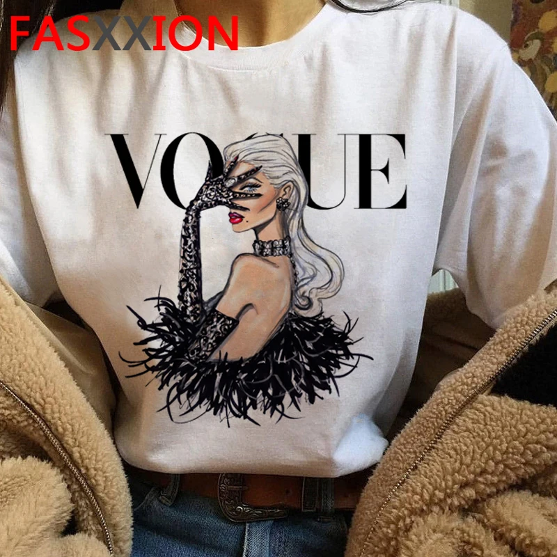 Harajuku Vogue Fashion Streetwear T Shirt Ženy Ullzang Grafické Tlače T-shirt 90. rokov Letné Tričko Bežné Estetické Top Tees Žena