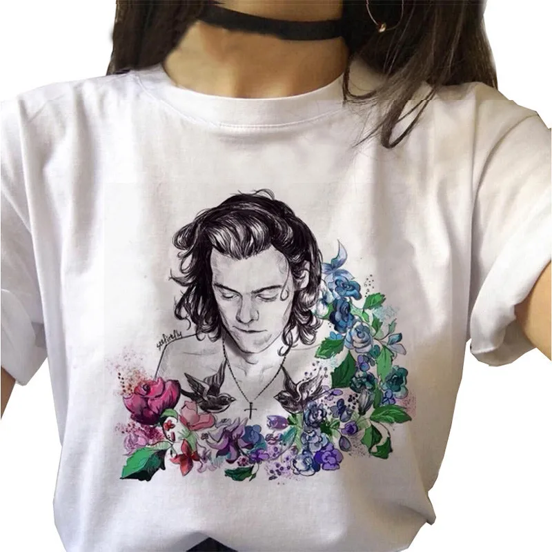 Harry Styles T Shirt Ženy Harajuku Tee Estetické Streetwear Oblečenie Ulzzang Tričko Vintage Hip Hop Móda T-shirt Žena 2020