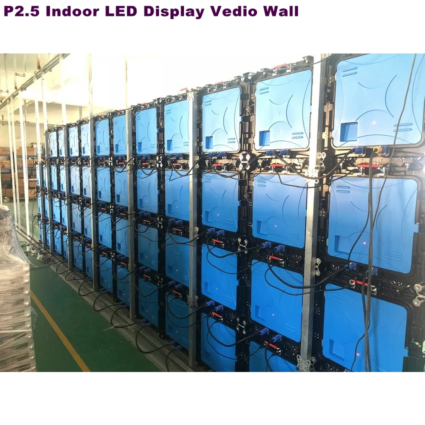 HD P2.5 Interiérové LED Panel Tv 640x640mm SMD RGB Farebný Lejacích Kabinetu LED Displej
